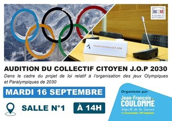 2025-09-16 Audition du Collectif Citoyen JOP 2030 à l'Assemblée Nationale