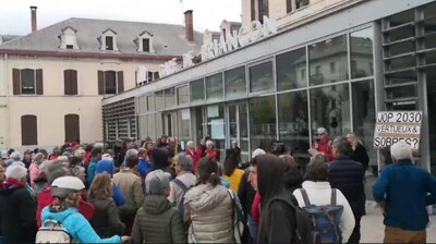 Conf&eacute;rence de presse du CAOJOP et du Collectif Citoyen JOP 2030 &agrave; Brian&ccedil;on le 23/04/2025