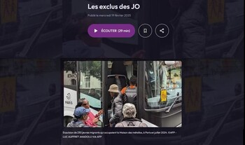 France Culture - Les Pieds sur Terre - Les Exlus des JOP 2024