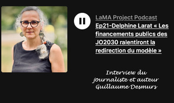 2025-09-05 Pod Cast Guillaume Desmurs - Interview de Delphine Larat, juriste et porte parole du Collectif Citoyen JOP 2030