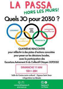 Soir&eacute;e la Passa hors les murs : Quels JO pour 2030 ? (4&egrave;me rencontre)