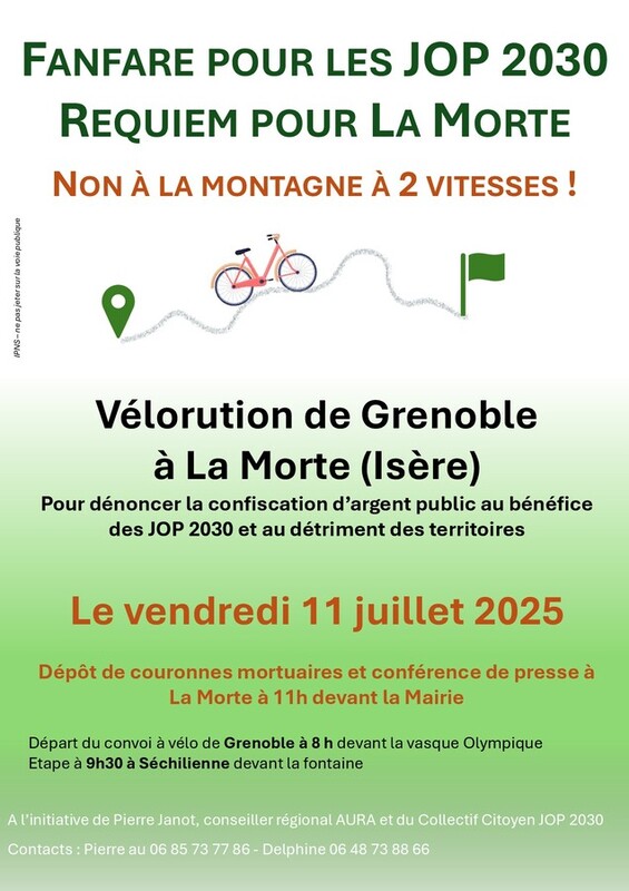 Affiche action "Fanfare pour les JOP 2030 et Requiem pour La Morte"