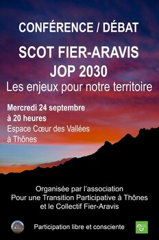 2025-09-24 Conférence Débat JOP 2030 - Thônes - Collectif Fier Aravis