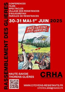 Affiche et tract Rassemblement des Glières 2025 - page 1